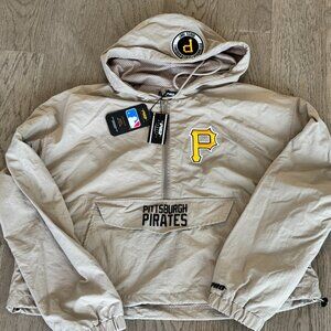 NWT Women's MLB Pittsburgh Pirates Classic Wind Woven 1/2 Jacket